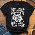 Cat Sleeping On Me T-Shirt