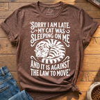 Cat Sleeping On Me T-Shirt