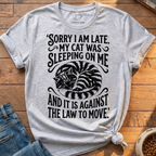 Cat Sleeping On Me T-Shirt