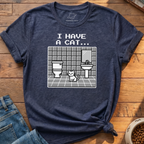I Have A Cat Pixel T-Shirt