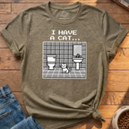 I Have A Cat Pixel T-Shirt
