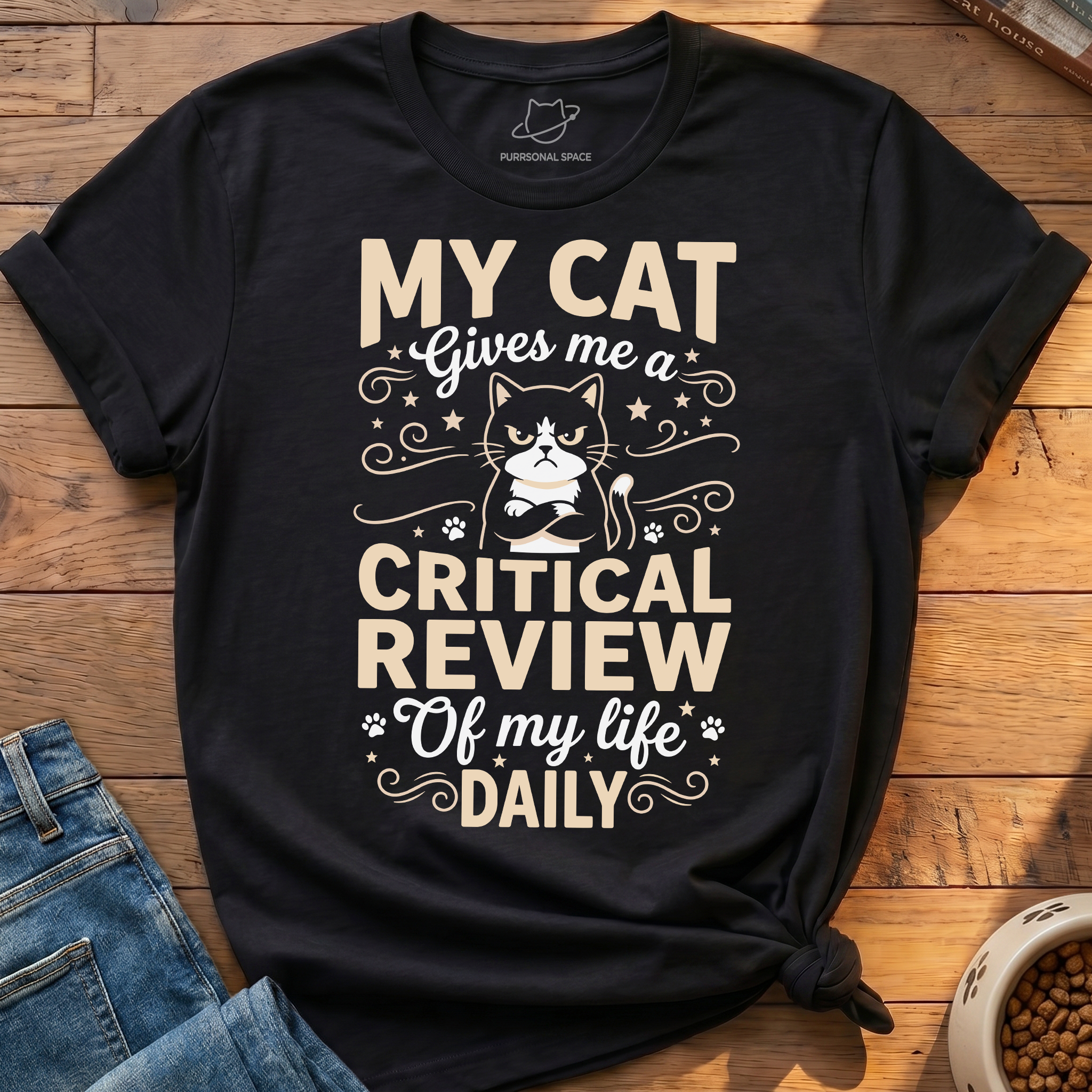 Cat Critical Review T-Shirt