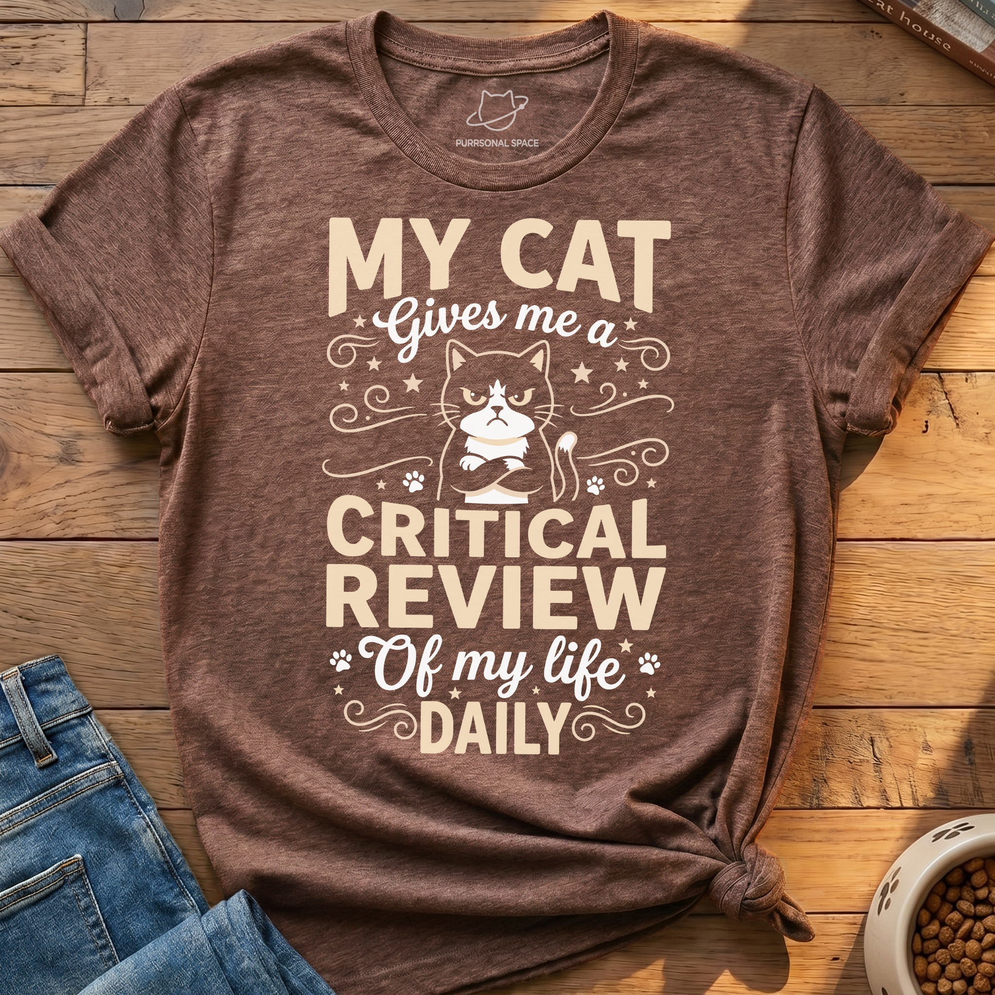 Cat Critical Review T-Shirt