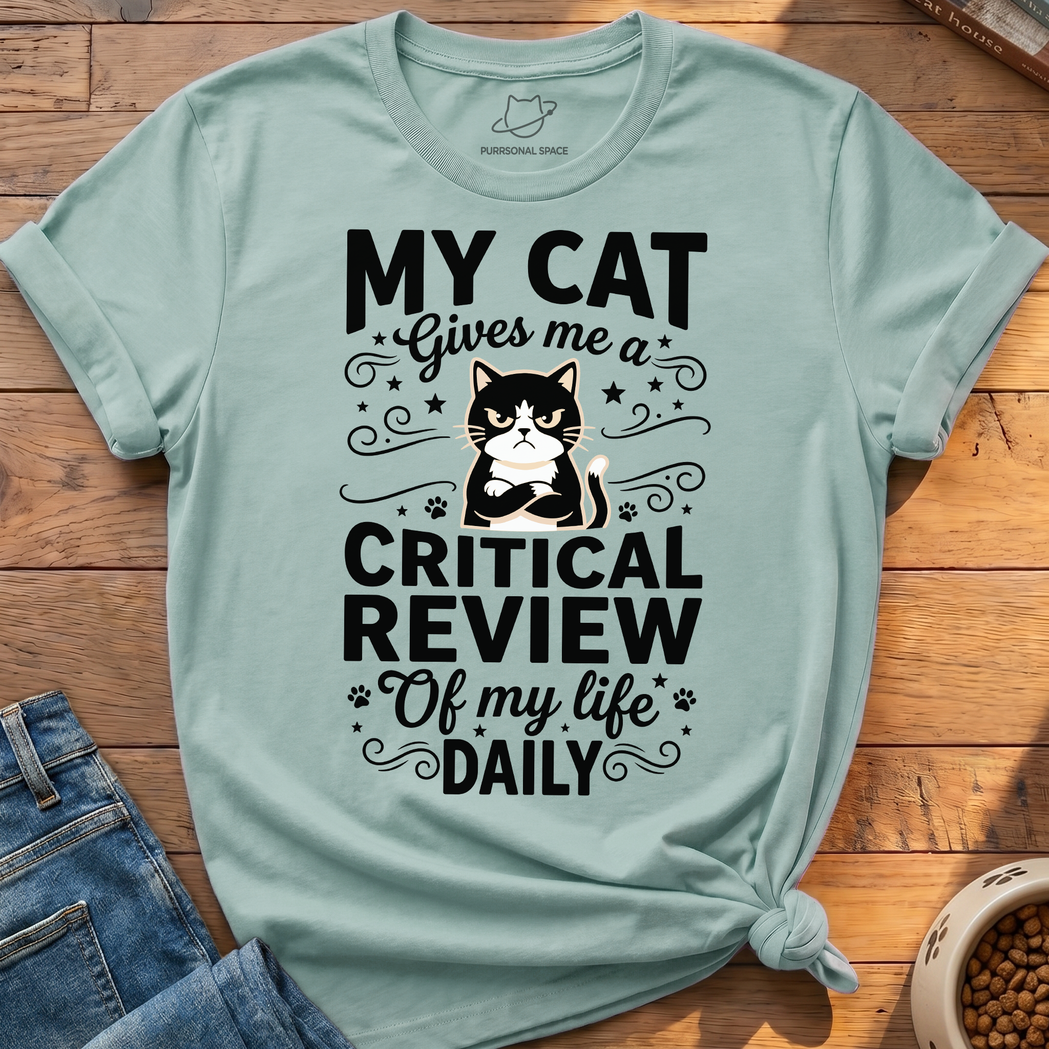 Cat Critical Review T-Shirt