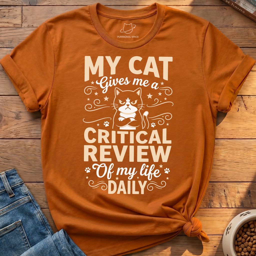 Cat Critical Review T-Shirt