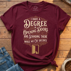 Cat Decides Opening Doors T-Shirt