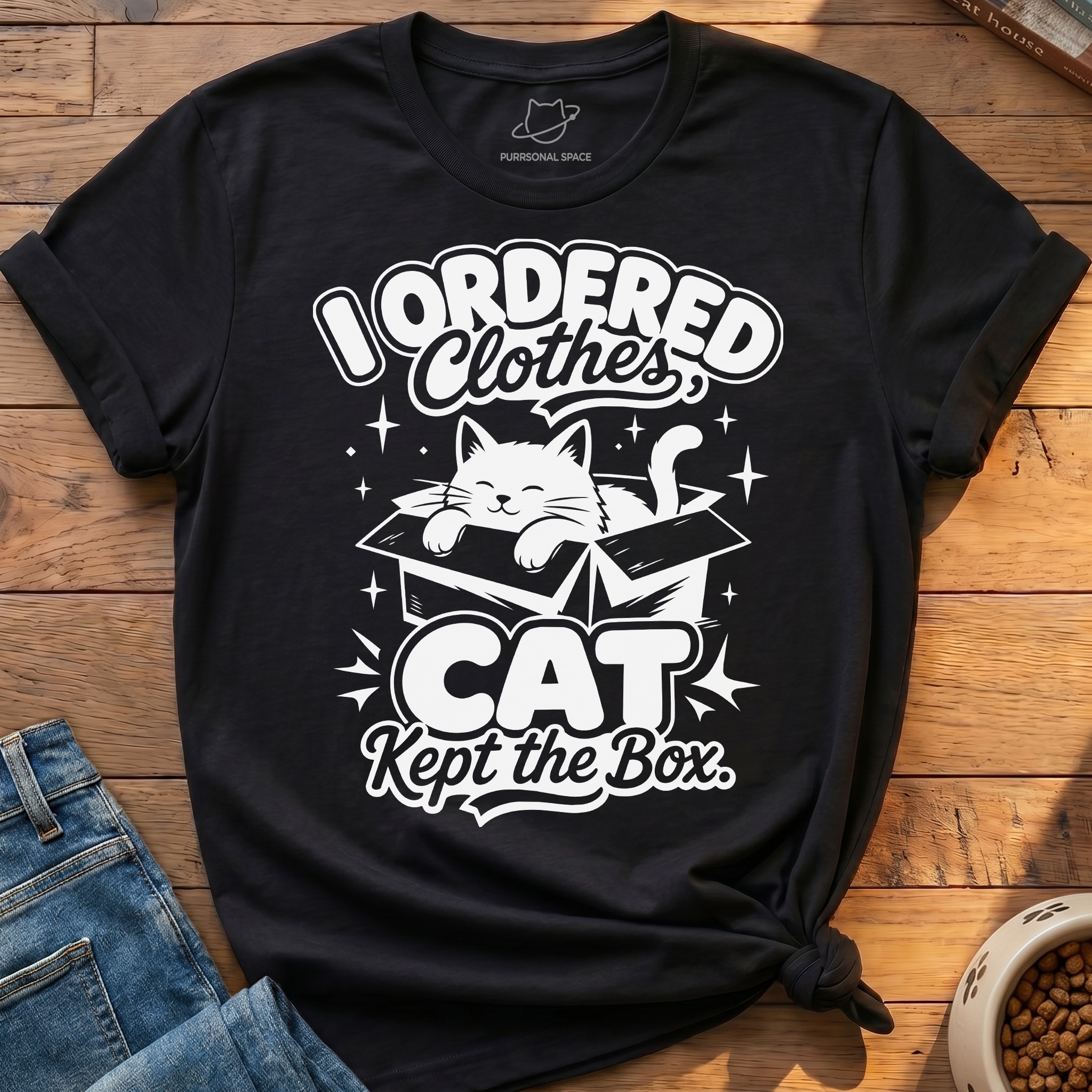 Cat Kept Box T-Shirt