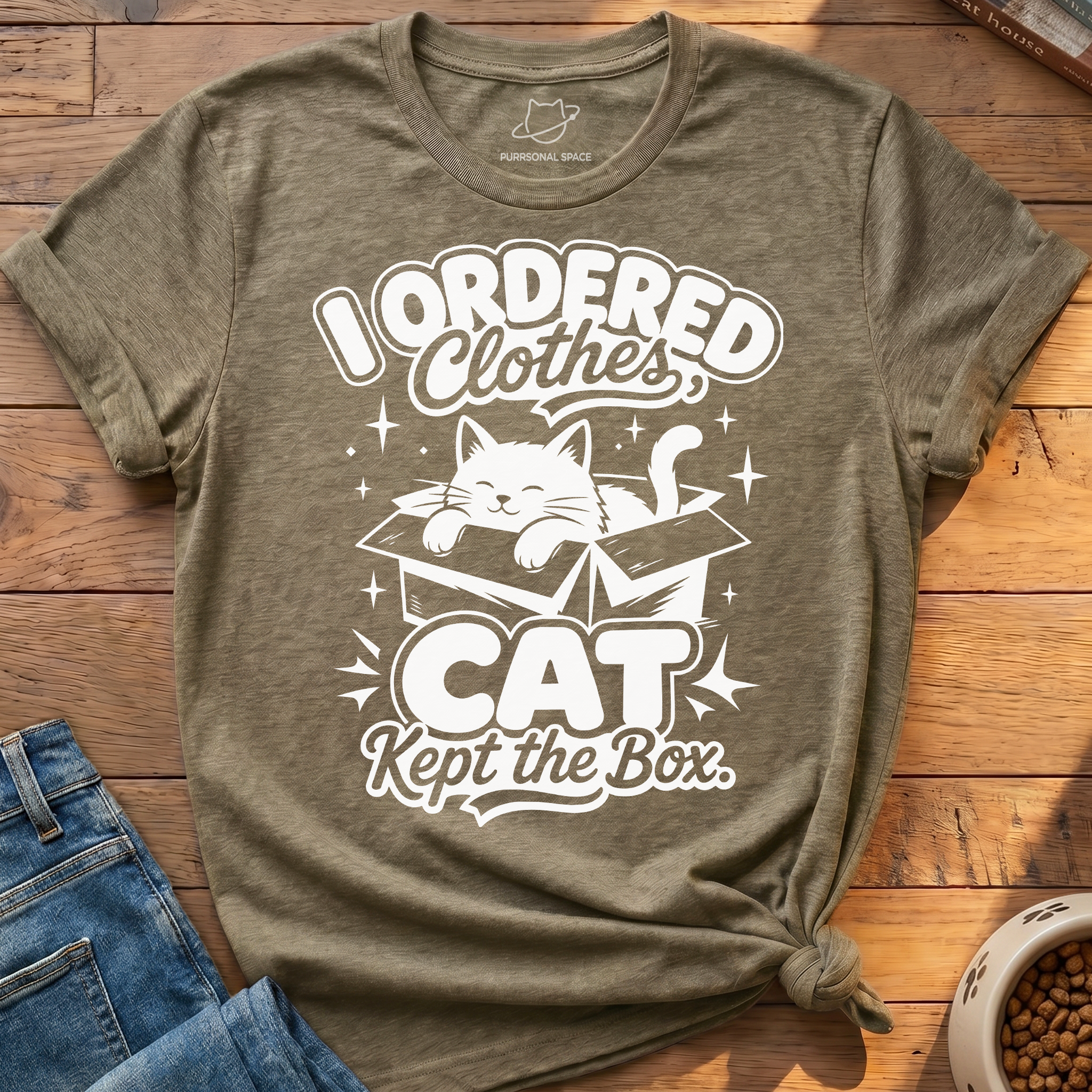Cat Kept Box T-Shirt