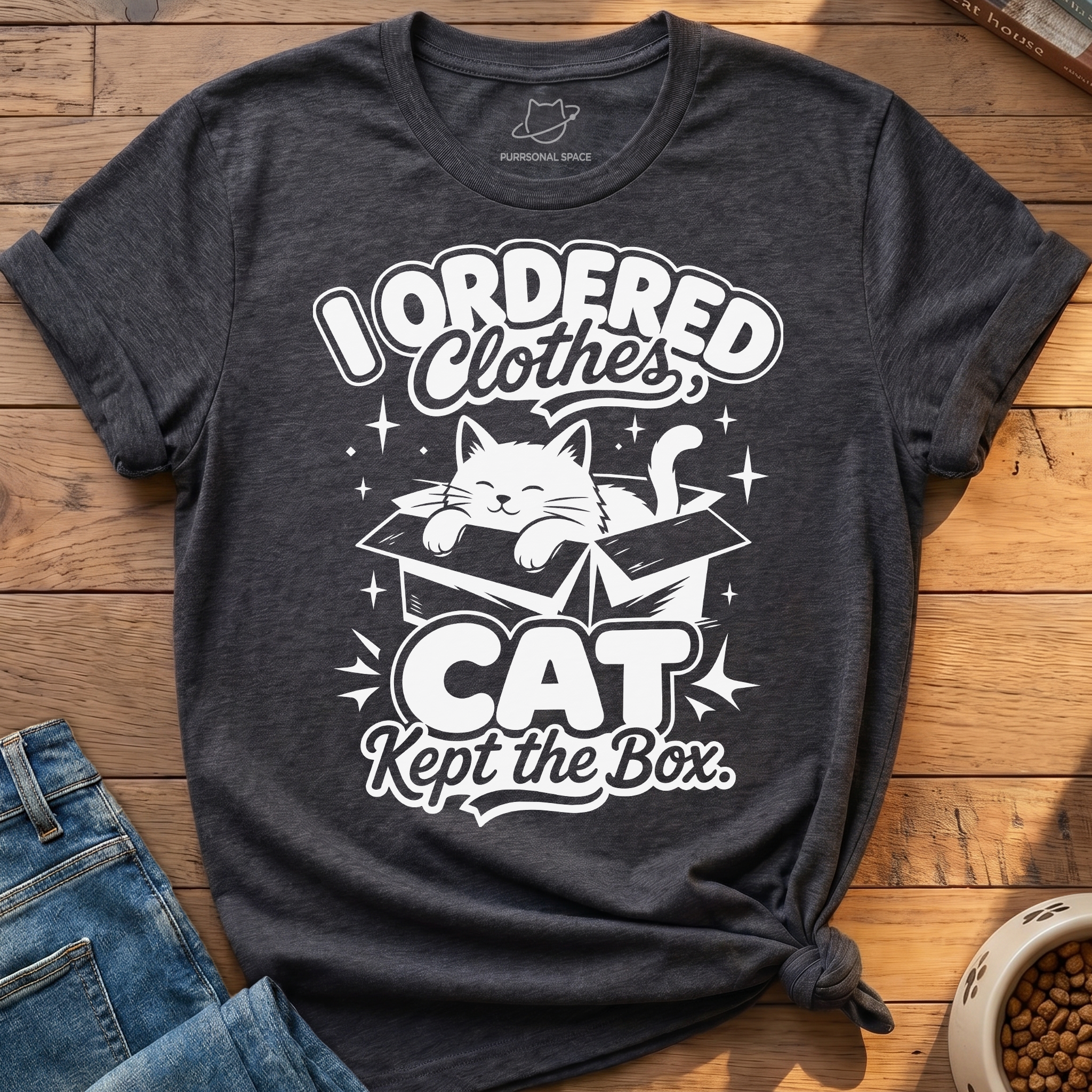 Cat Kept Box T-Shirt