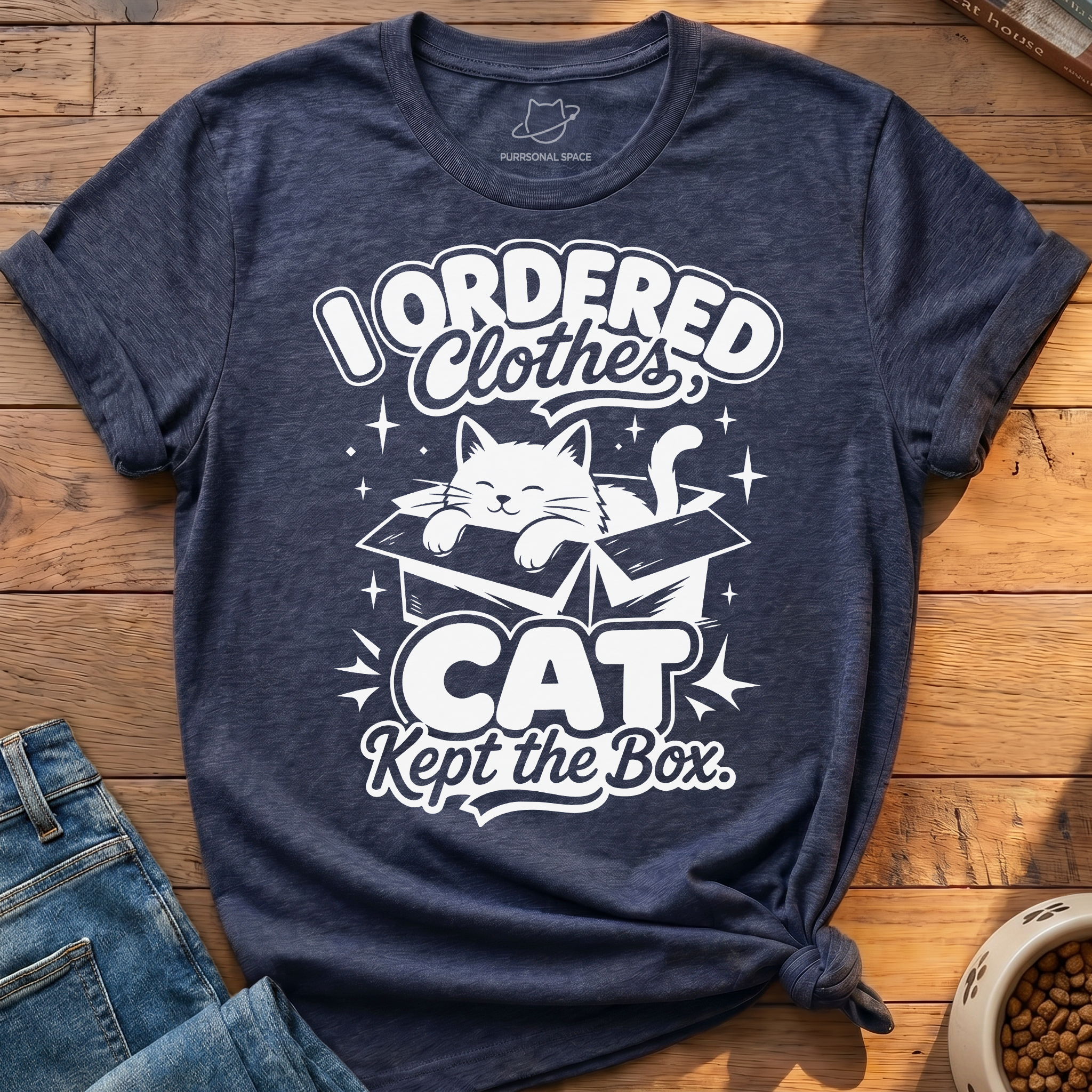 Cat Kept Box T-Shirt