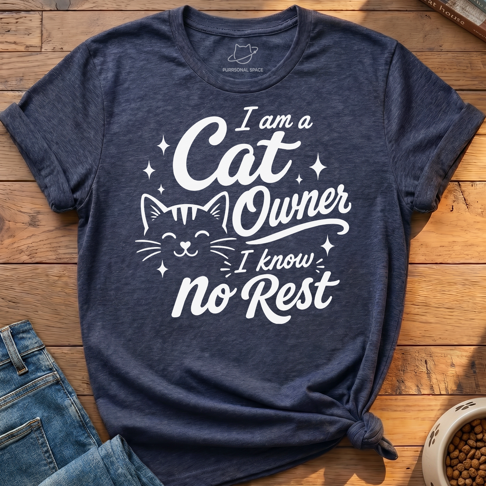 Cat Owner No Rest T-Shirt