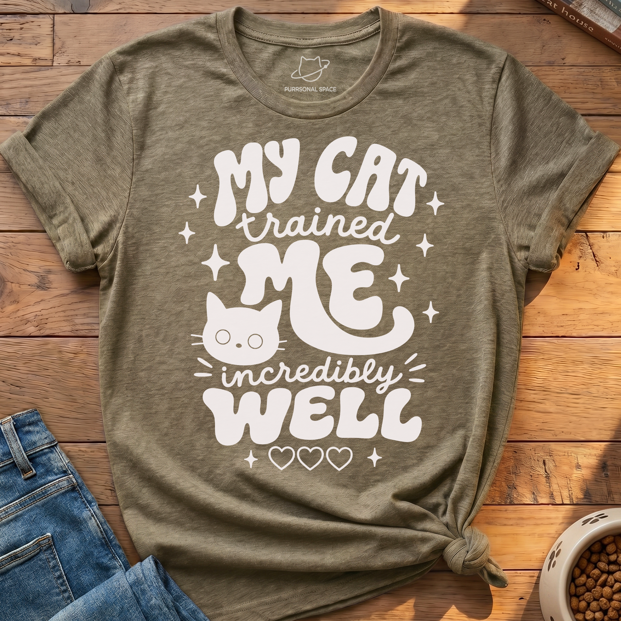 My Cat Trained Me T-Shirt
