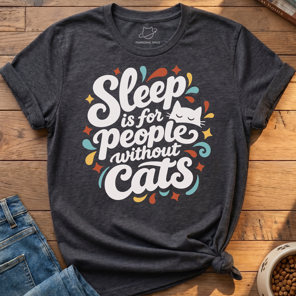 Sleep People Without Cats T-Shirt