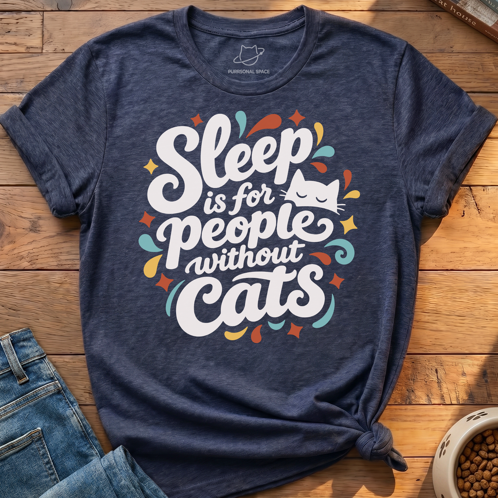 Sleep People Without Cats T-Shirt