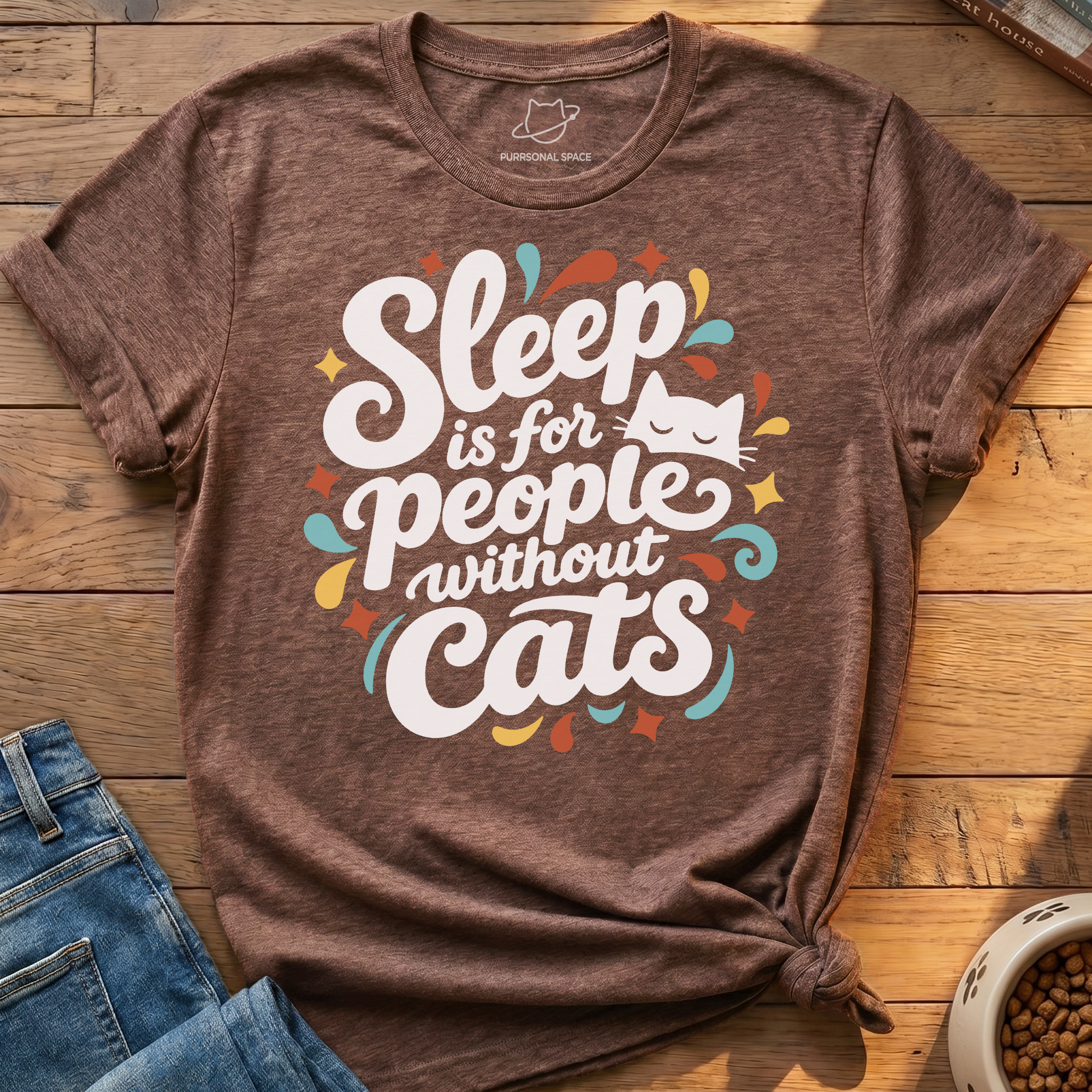 Sleep People Without Cats T-Shirt