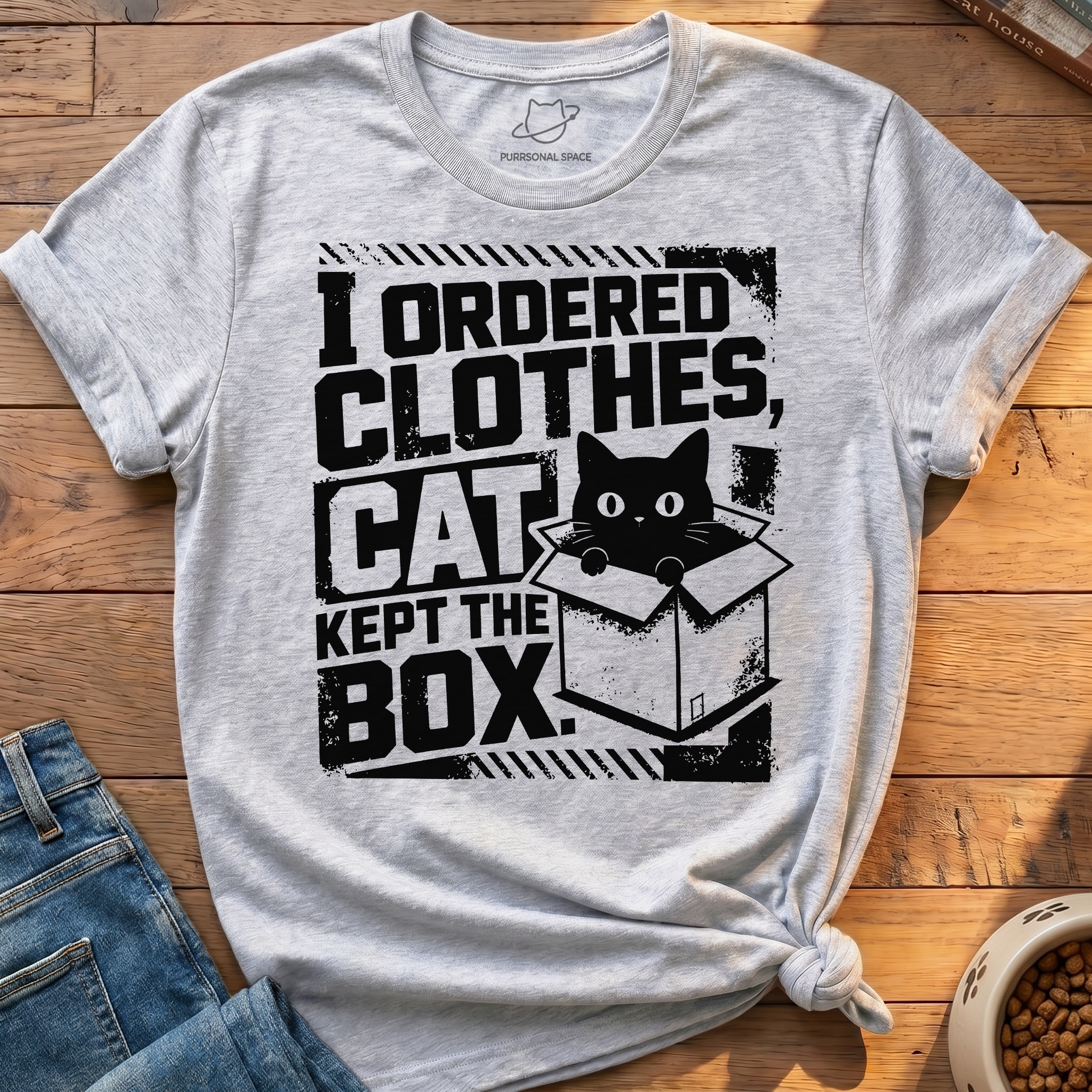 Cat Kept Box T-Shirt