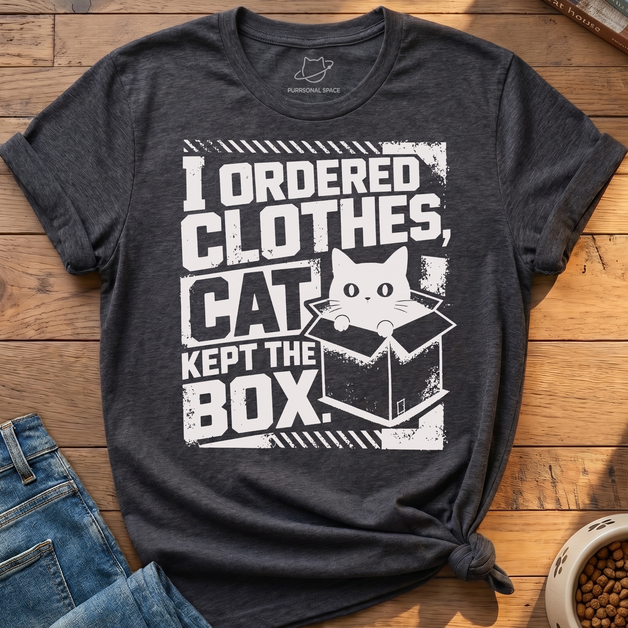 Cat Kept Box T-Shirt