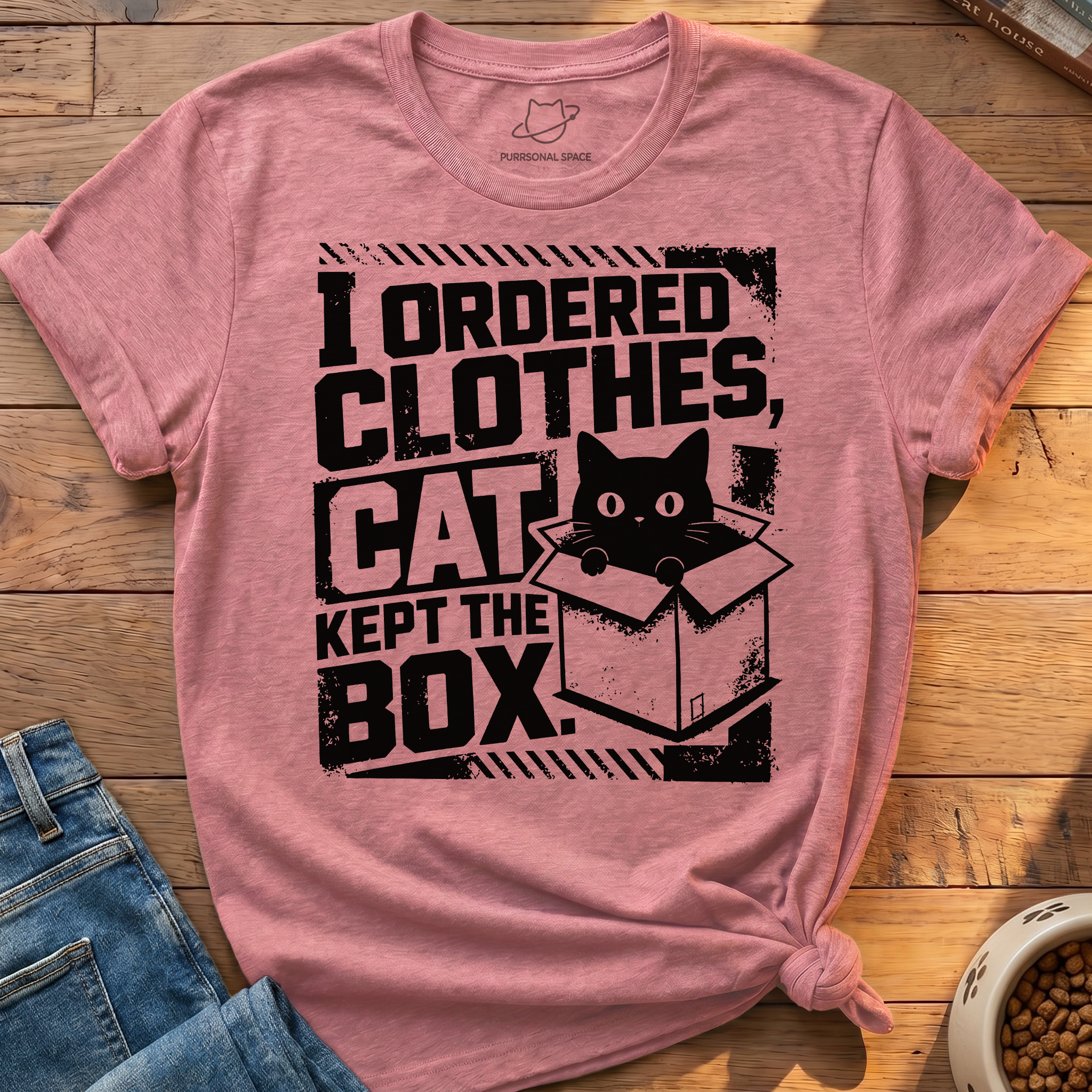 Cat Kept Box T-Shirt