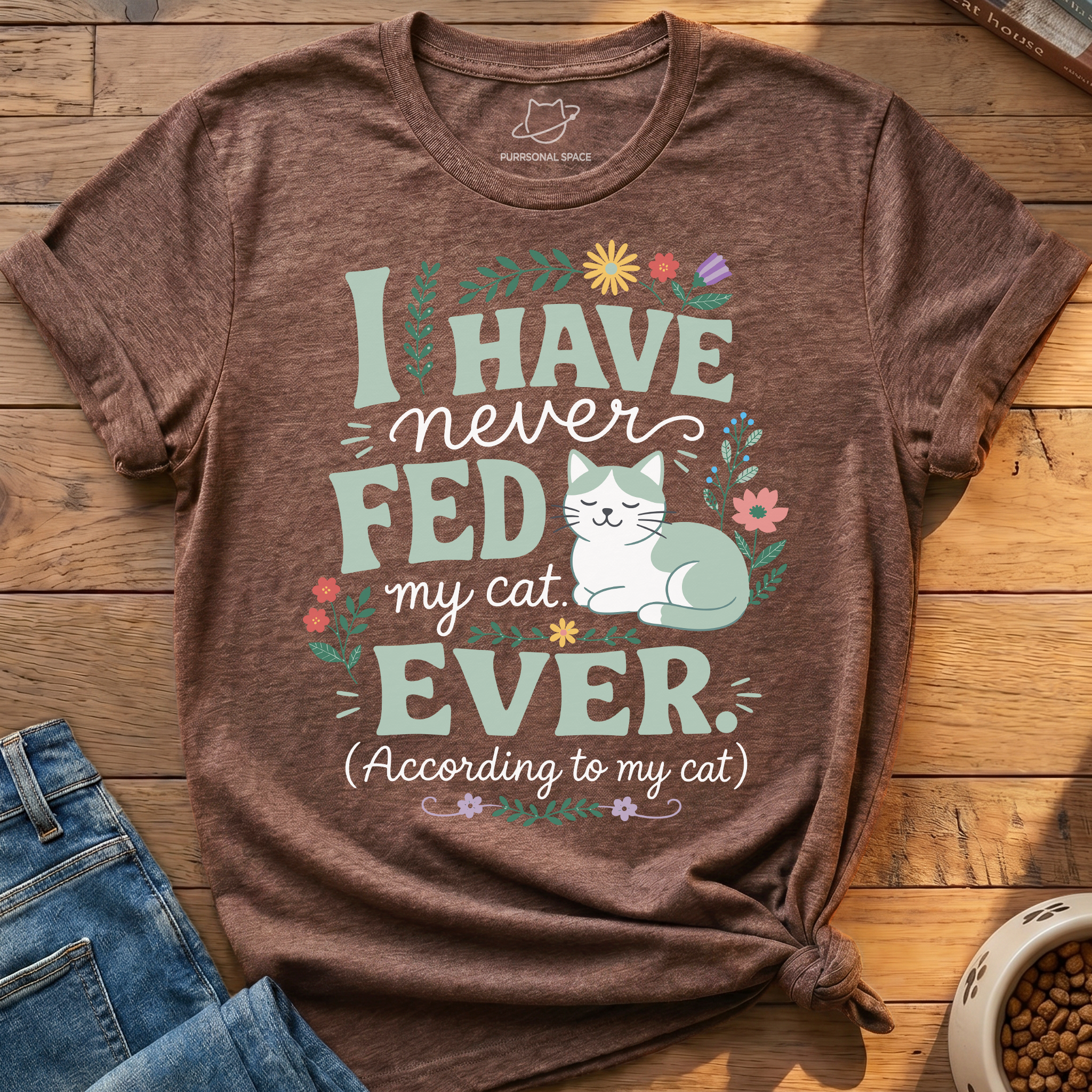 Cat Illustration T-Shirt