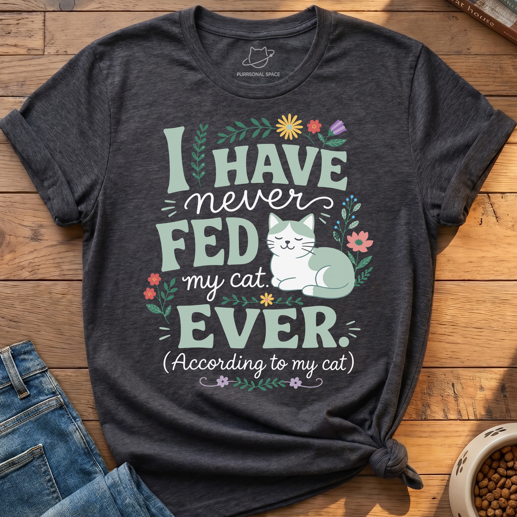 Cat Illustration T-Shirt