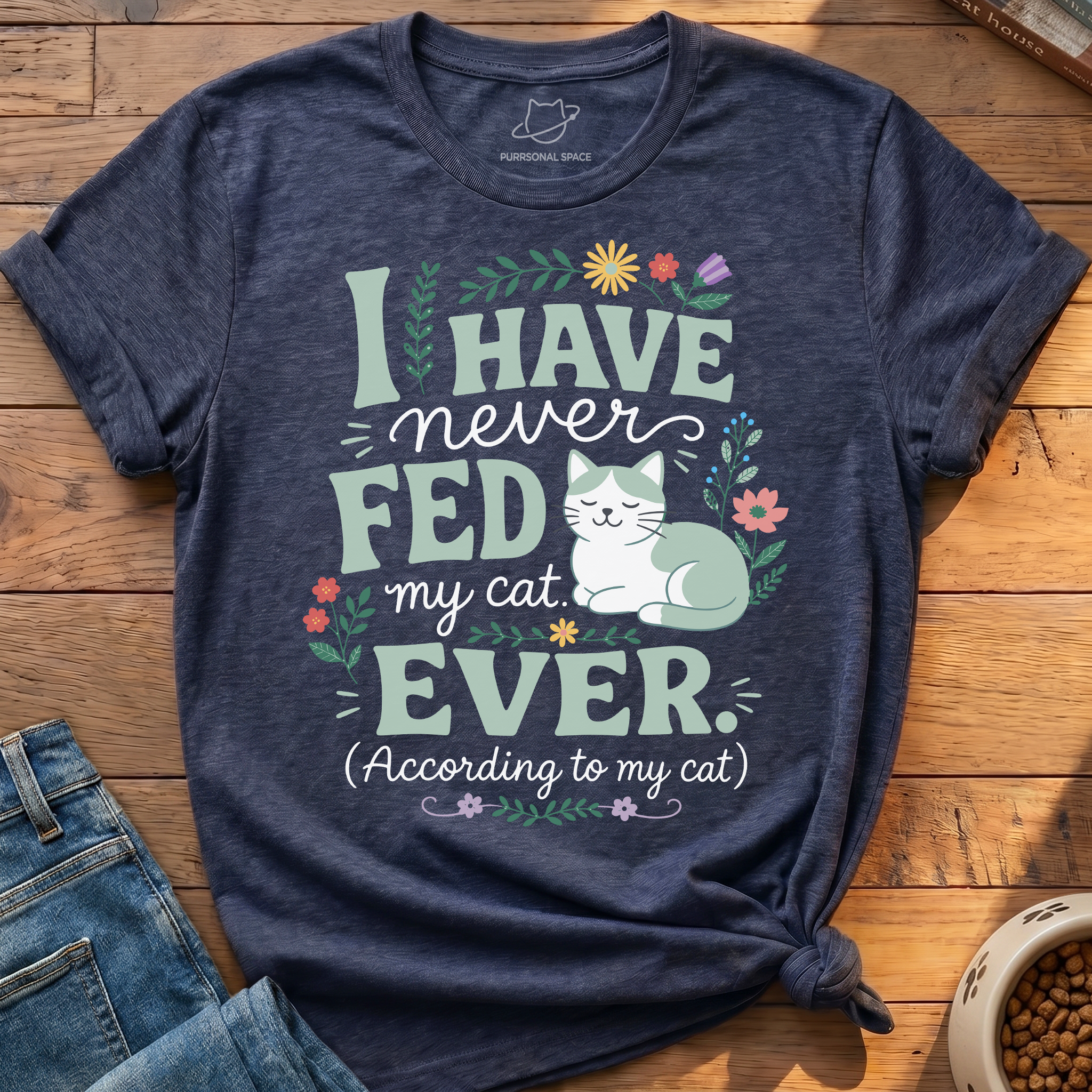 Cat Illustration T-Shirt