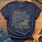 Outsmarted By A Feline T-Shirt