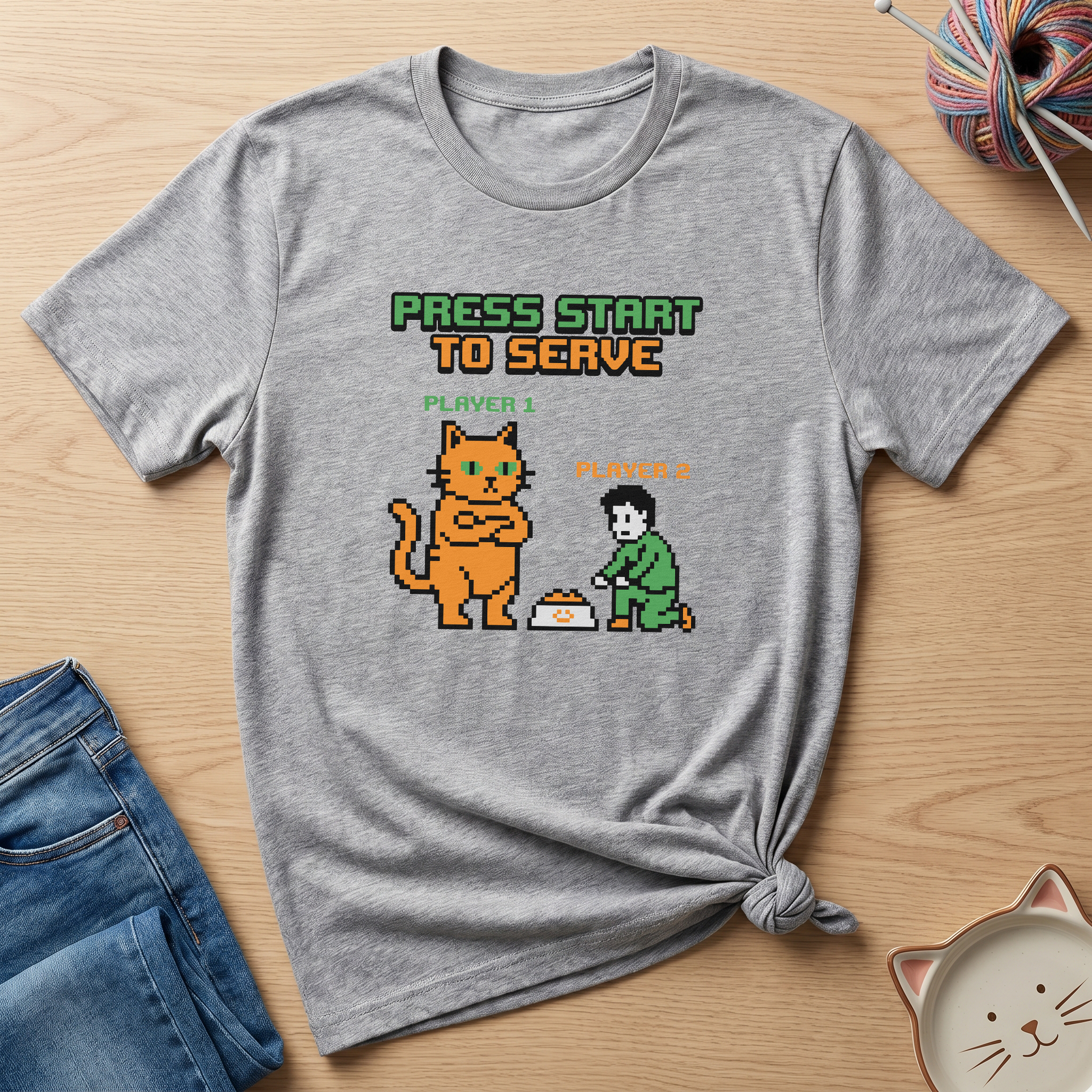 Press Start To Serve T-Shirt - Adult Unisex