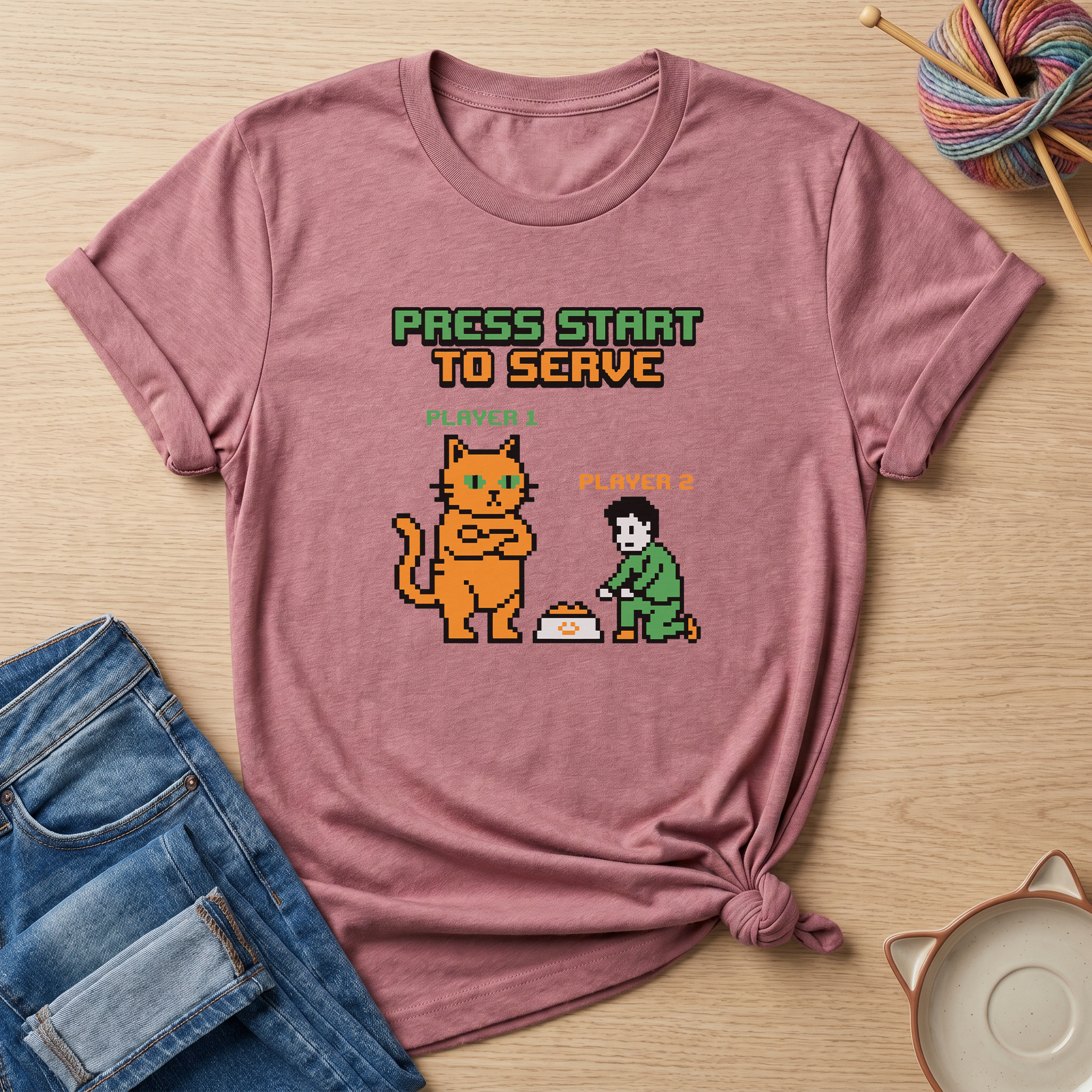 Press Start To Serve T-Shirt - Adult Unisex