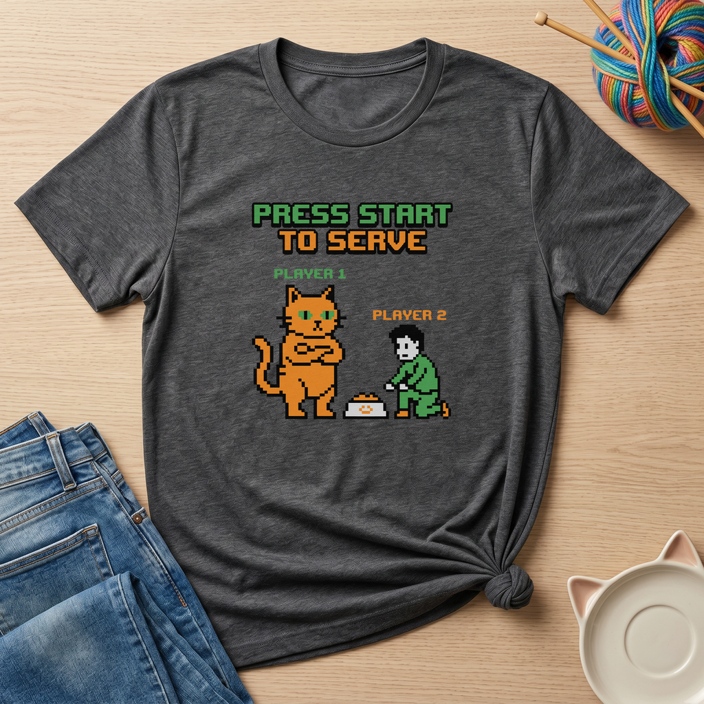 Press Start To Serve T-Shirt - Adult Unisex
