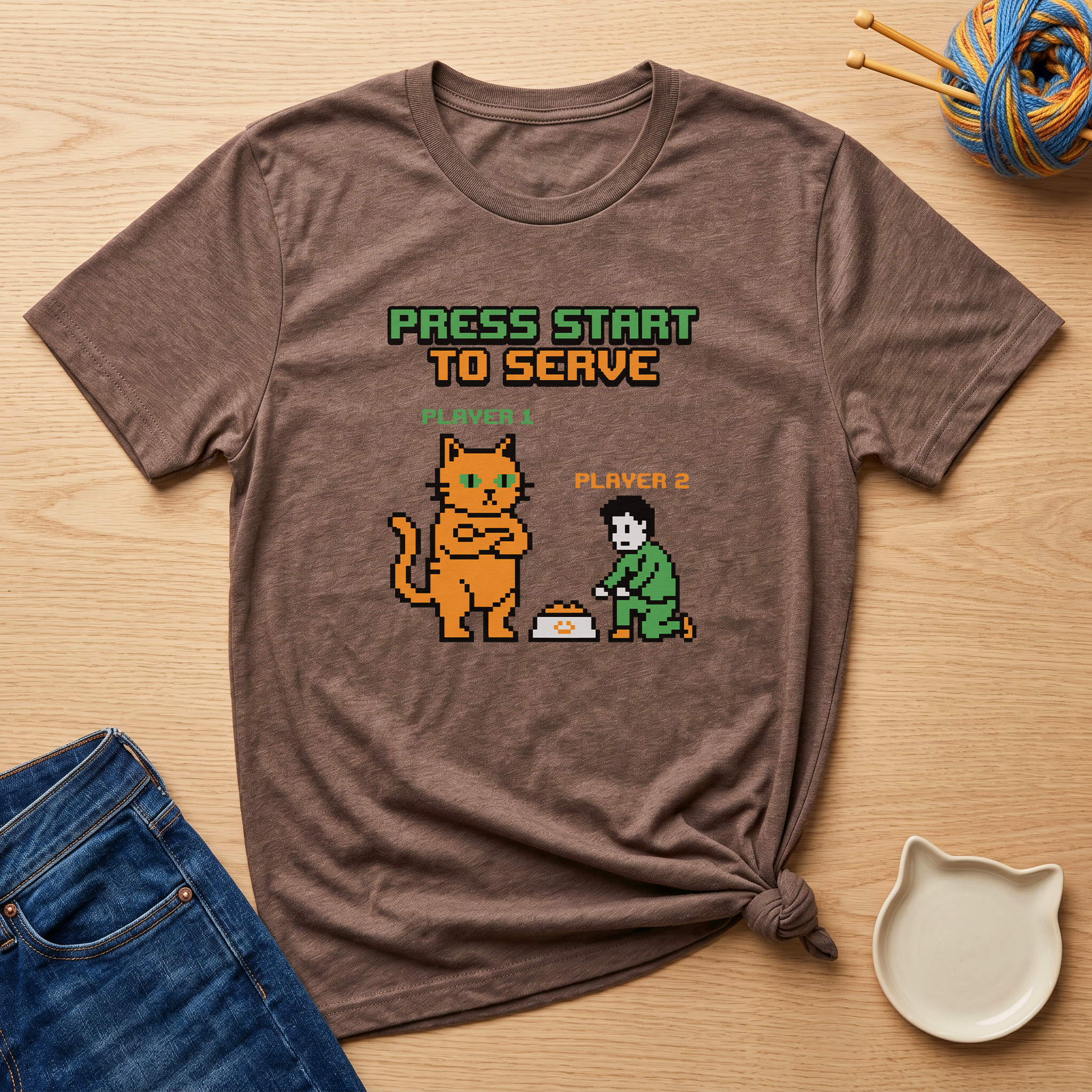 Press Start To Serve T-Shirt - Adult Unisex