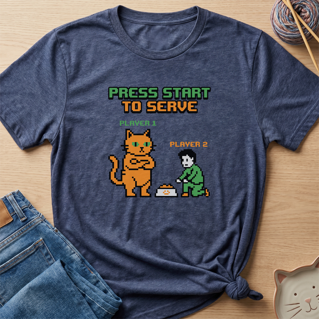 Press Start To Serve T-Shirt - Adult Unisex