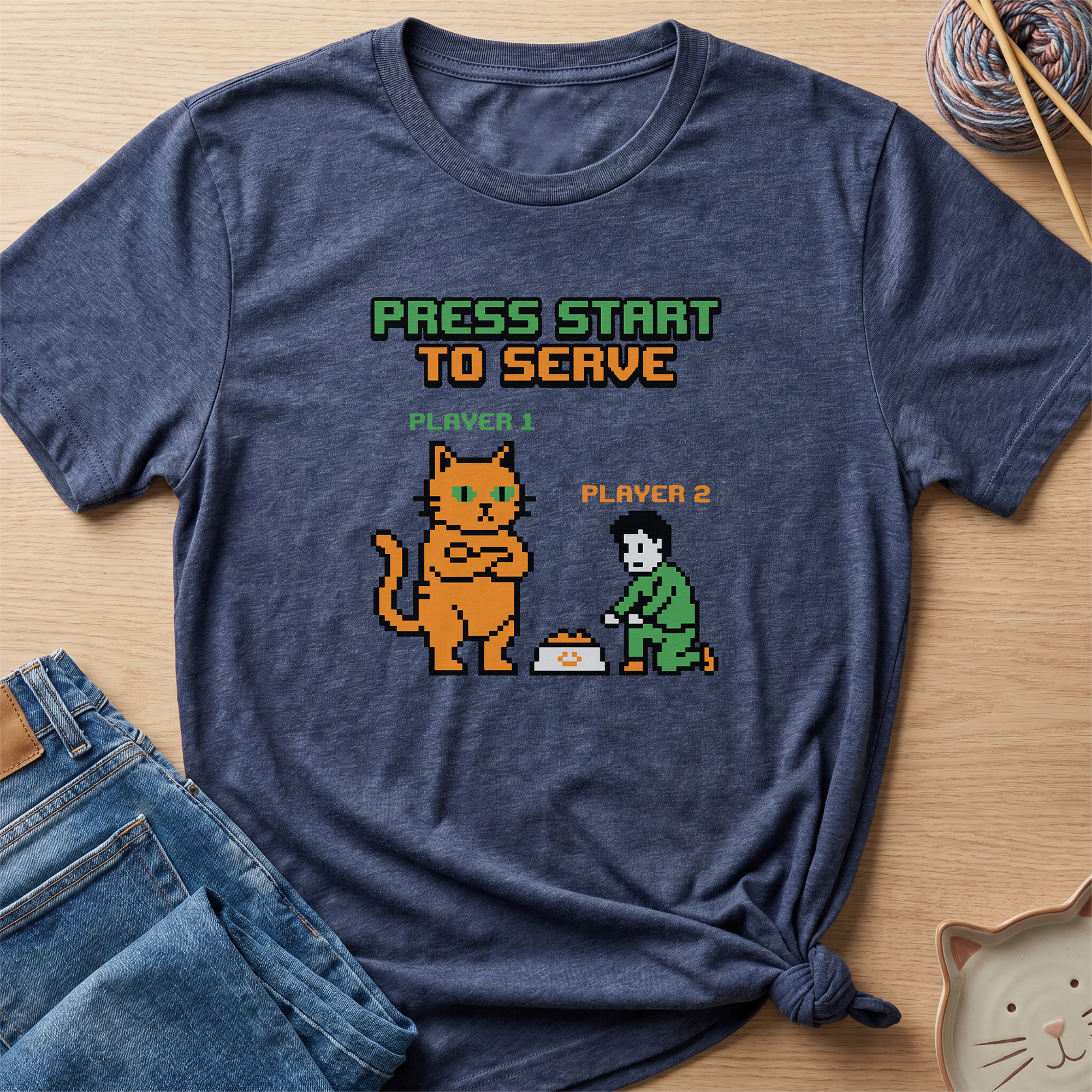 Press Start To Serve T-Shirt - Adult Unisex