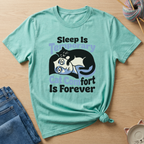 Sleep Is Temporary Cat Comfort Is Forever T-Shirt - Adult Unisex