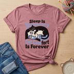 Sleep Is Temporary Cat Comfort Is Forever T-Shirt - Adult Unisex